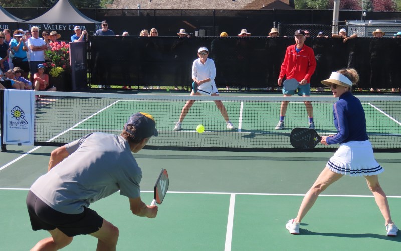 John McEnroe Plays to the Crowd During Legends Pickleball Fundraiser